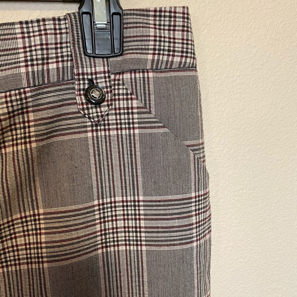 Rampage Vintage Editor Style Plaid Pencil Skirt - Picture 8 of 8